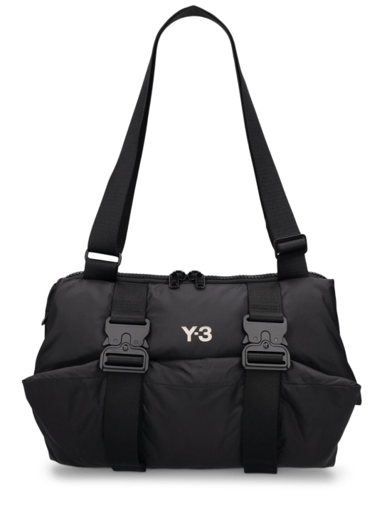 Y-3: CN body bag - Black - men_0 | Luisa Via Roma
