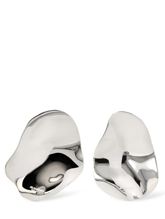 Jil Sander: CW4 3 stud earrings - Silver - women_0 | Luisa Via Roma