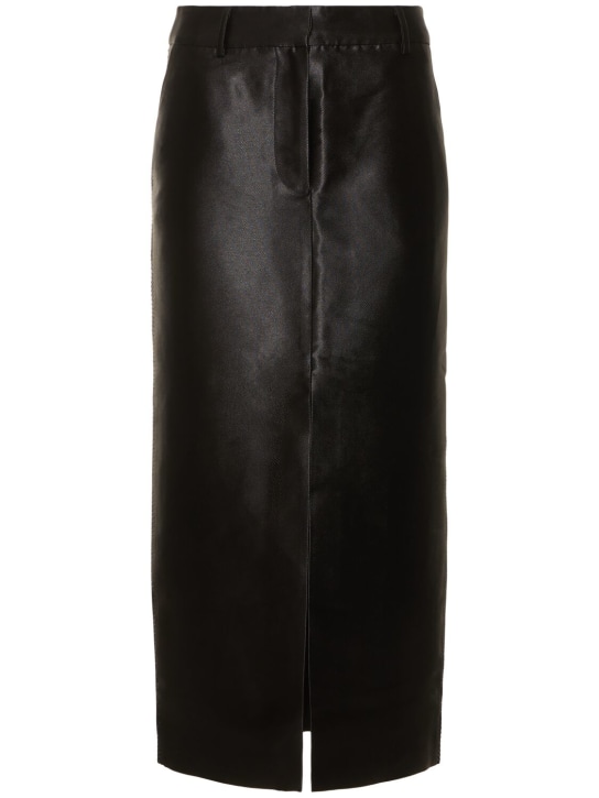 Rotate: Embellished viscose blend maxi skirt - Siyah - women_0 | Luisa Via Roma