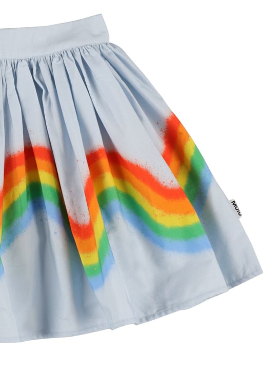 Molo: Rainbow オーガニックコットンスカート - ライトブルー - kids-girls_1 | Luisa Via Roma