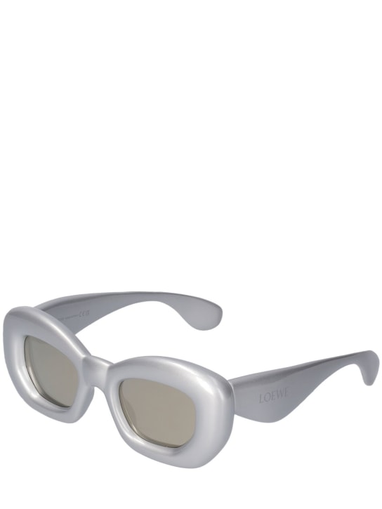 Loewe: Inflated cat-eye sunglasses - Silver - women_1 | Luisa Via Roma