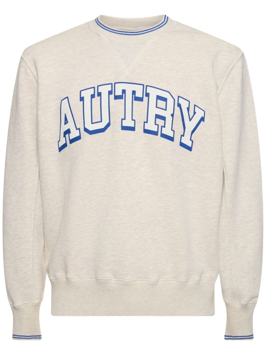 Autry: Crewneck sweatshirt - Gri - men_0 | Luisa Via Roma