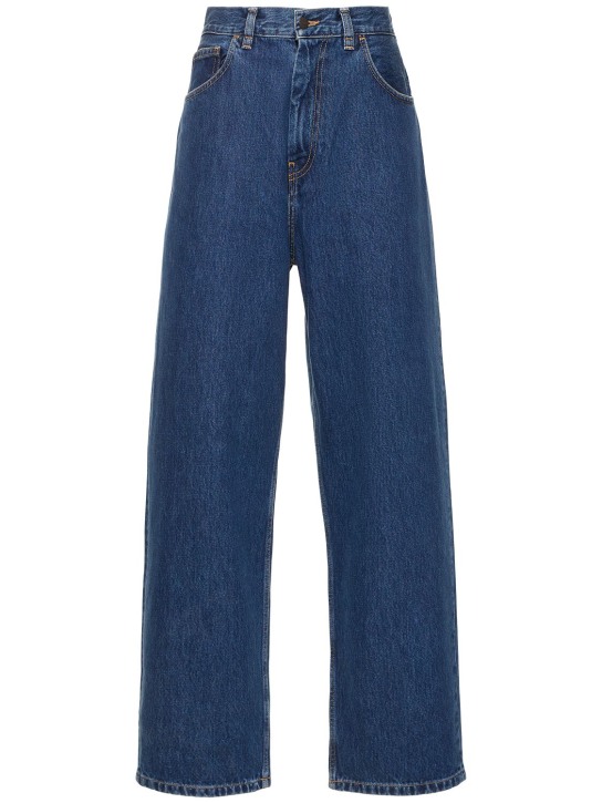 Carhartt WIP: Jeans de denim de algodón - Azul Marino - women_0 | Luisa Via Roma