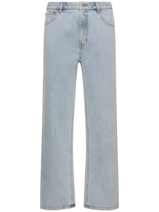 Unknown: Washed denim jeans - Washed Blue - men_0 | Luisa Via Roma