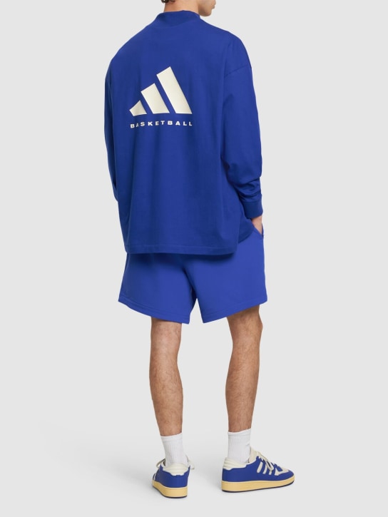 adidas Originals: One Basketball long sleeve t-shirt - Blue - men_1 | Luisa Via Roma