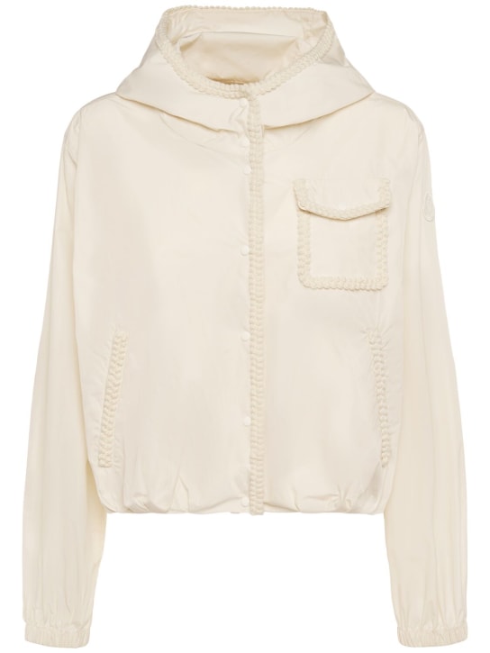 Moncler: Dardano nylon jacket - Silk White - women_0 | Luisa Via Roma
