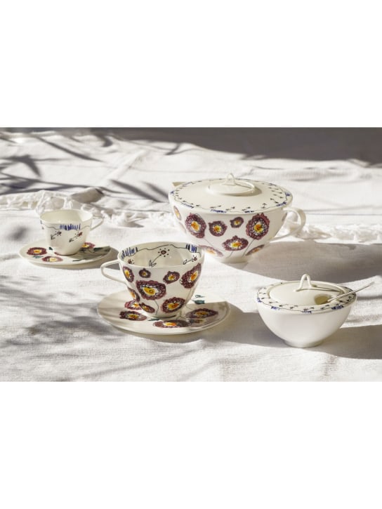 Marni By Serax: Anemone set of 2 cups & saucers - White - ecraft_1 | Luisa Via Roma