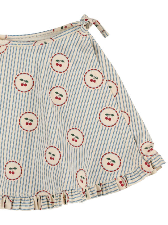 Konges Sløjd: Recycled poly blend swim skirt - Renkli - kids-girls_1 | Luisa Via Roma