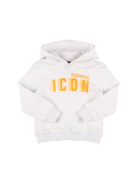 Dsquared2: フーデッドスウェットシャツ - kids-girls_0 | Luisa Via Roma