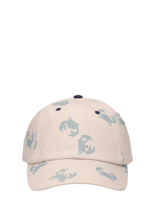 Liewood: Crab print organic cotton hat - Multicolor - kids-girls_0 | Luisa Via Roma