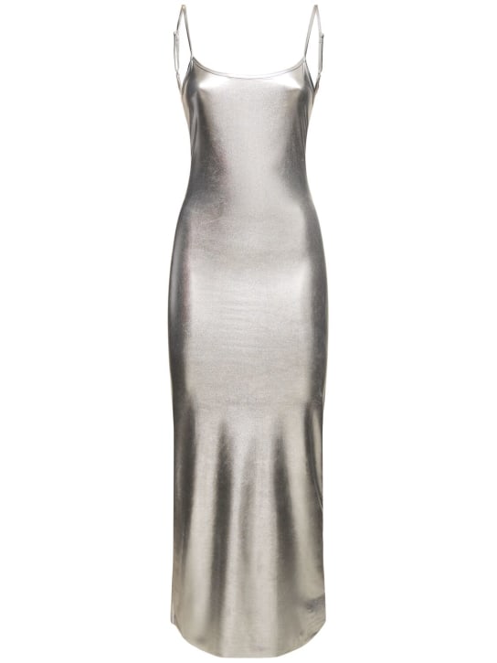 Weworewhat: Scoop neck maxi dress - Silver - women_0 | Luisa Via Roma