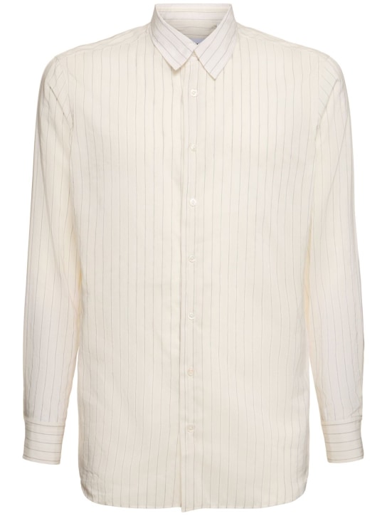 Lardini: Gestreiftes Hemd aus Baumwollmischung - Weiß - men_0 | Luisa Via Roma
