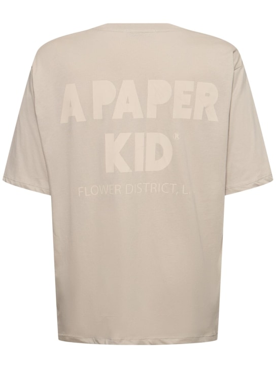 A Paper Kid: Unisex Tシャツ - グレー - men_0 | Luisa Via Roma