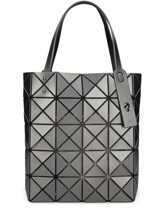 Bao Bao Issey Miyake: Medium Lucent Boxy top handle bag - Gunmetal - women_0 | Luisa Via Roma