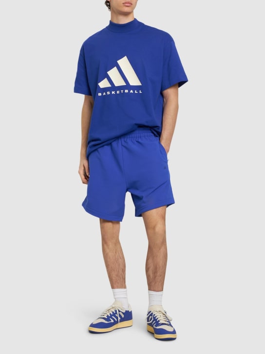 adidas Originals: Shorts con logo - Azul - men_1 | Luisa Via Roma