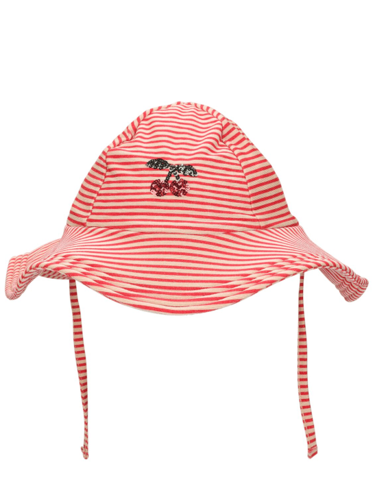 Konges Sløjd: Recycled lycra swim hat w/ stripes - Renkli - kids-girls_0 | Luisa Via Roma