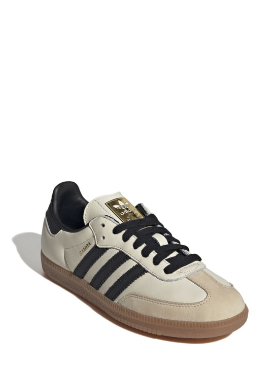 adidas Originals: Sneakers "Samba OG" - Weiß/Schwarz - men_1 | Luisa Via Roma