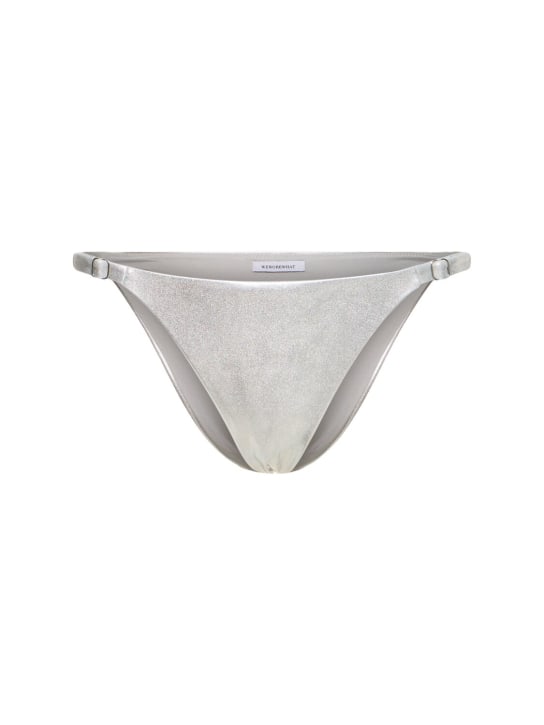 Weworewhat: Adjustable bikini bottoms - Silver - women_0 | Luisa Via Roma