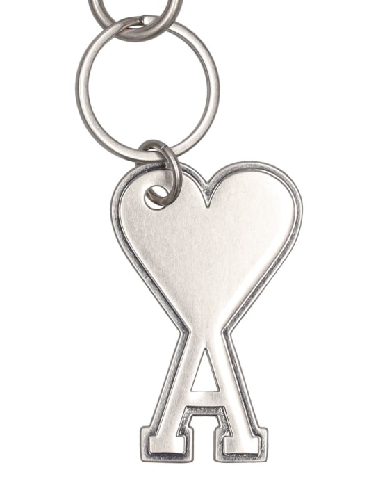 AMI Paris: Schlüsselhaken mit Logo „ADC“ - Silber - men_1 | Luisa Via Roma