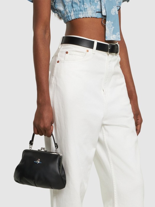 Vivienne Westwood: Granny frame leather top handle bag - women_1 | Luisa Via Roma