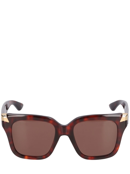 Alexander McQueen: AM0440S acetate sunglasses - Havana - women_0 | Luisa Via Roma