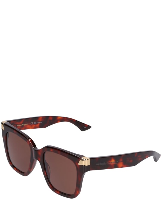 Alexander McQueen: AM0440S acetate sunglasses - Havana - men_1 | Luisa Via Roma