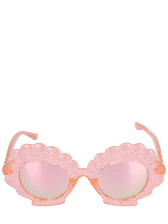 Billieblush: Seashell glittered sunglasses - Pink - kids-girls_0 | Luisa Via Roma