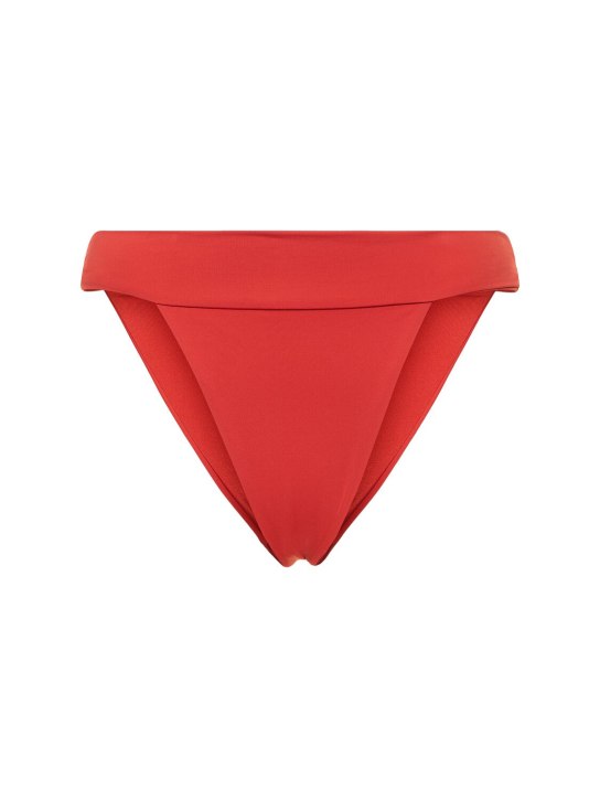 Weworewhat: High cut bikini bottoms - Red - women_0 | Luisa Via Roma