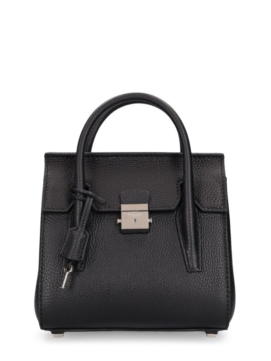 Michael Kors Collection: Sac satchel mini en cuir Campbell - Noir - women_0 | Luisa Via Roma
