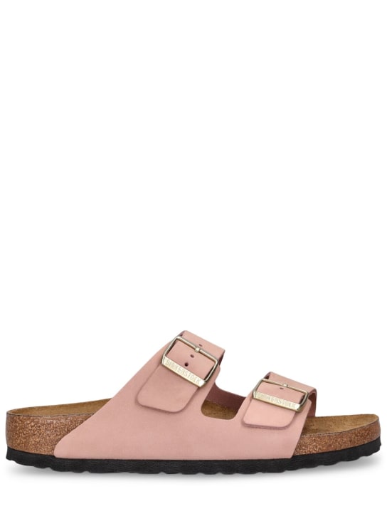 BIRKENSTOCK: Arizona Nubuck sandals - Pink - women_0 | Luisa Via Roma