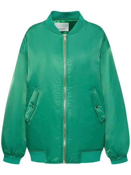 The Frankie Shop: Astra nylon bomber jacket - Yeşil - women_0 | Luisa Via Roma