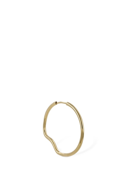 Maria Black: Copenhagen 25 mono hoop earring - Altın Rengi - women_0 | Luisa Via Roma