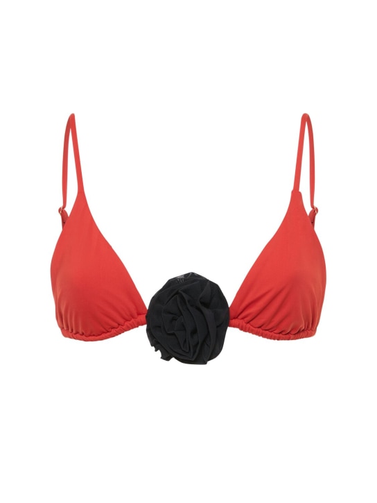 Weworewhat: Top bikini Cooper con rosa - Rosso - women_0 | Luisa Via Roma