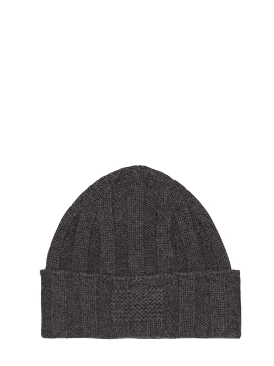 Guest In Residence: The rib cashmere hat - Grey - women_0 | Luisa Via Roma