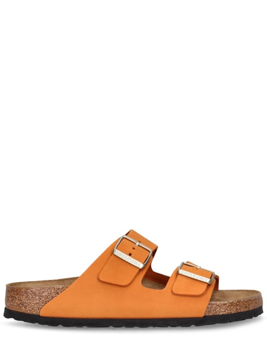 BIRKENSTOCK: Arizona Nubuck凉鞋 - 橙色 - women_0 | Luisa Via Roma
