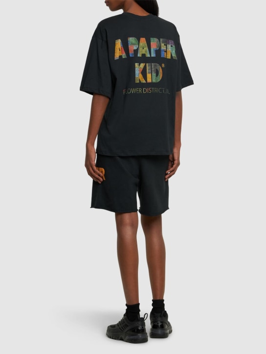 A Paper Kid: T-shirt unisexe A Paper Kid - Noir - women_1 | Luisa Via Roma
