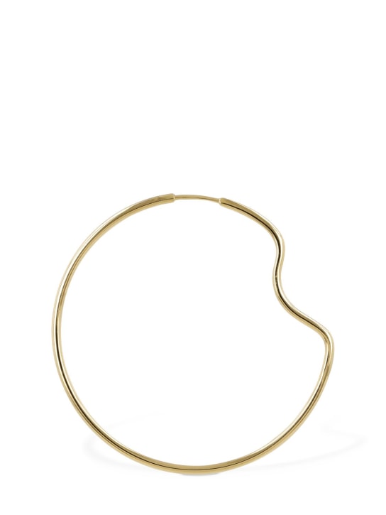Maria Black: Copenhagen 50 mono hoop earring - Gold - women_0 | Luisa Via Roma