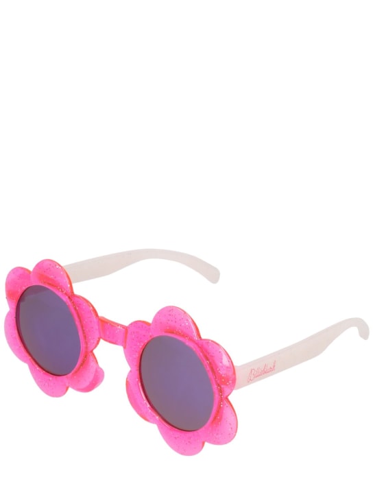 Billieblush: Flower glittered sunglasses - Pink - kids-girls_1 | Luisa Via Roma