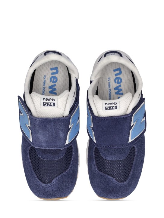 New Balance: Sneakers 574 - Azul Marino - kids-girls_1 | Luisa Via Roma