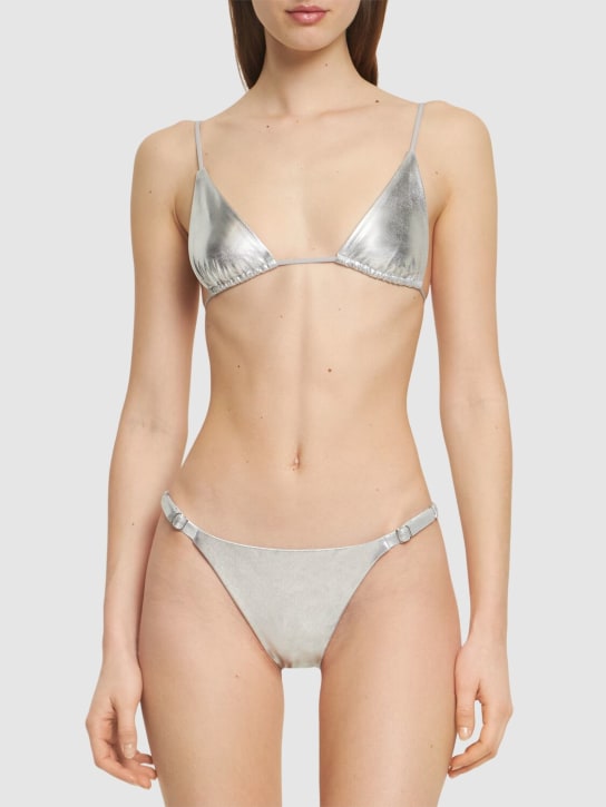 Weworewhat: Slip bikini regolabili - Argento - women_1 | Luisa Via Roma