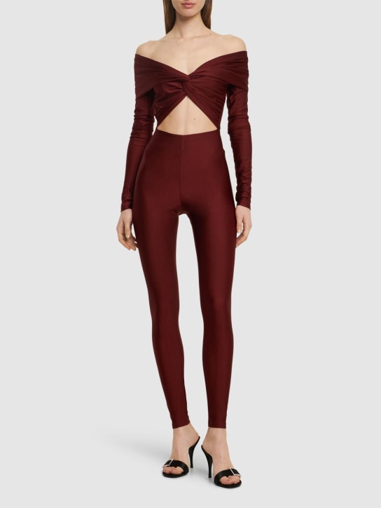 The Andamane: Kendall off-the-shoulder jumpsuit - Red - women_1 | Luisa Via Roma