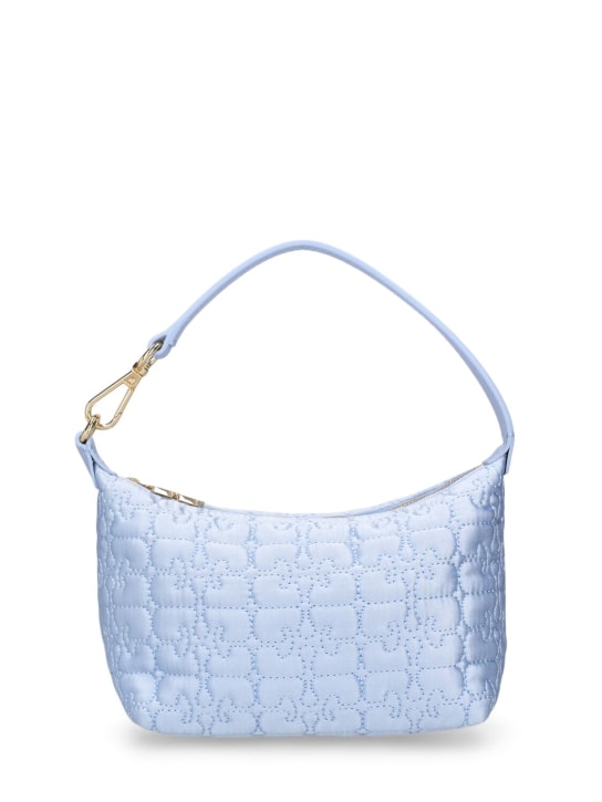 GANNI: Small Butterfly satin top handle bag - women_0 | Luisa Via Roma