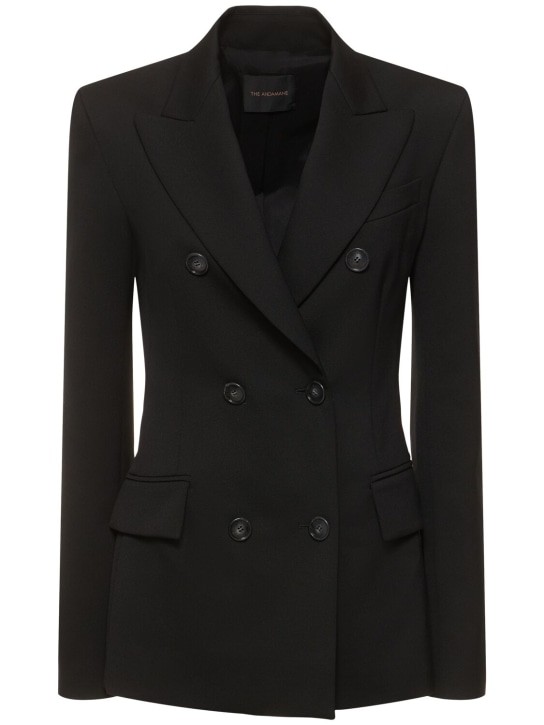 The Andamane: Shannon fitted double breast blazer - Black - women_0 | Luisa Via Roma