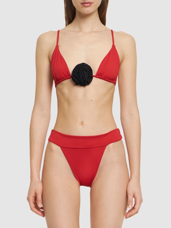 Weworewhat: Bas de bikini taille haute - Rouge - women_1 | Luisa Via Roma