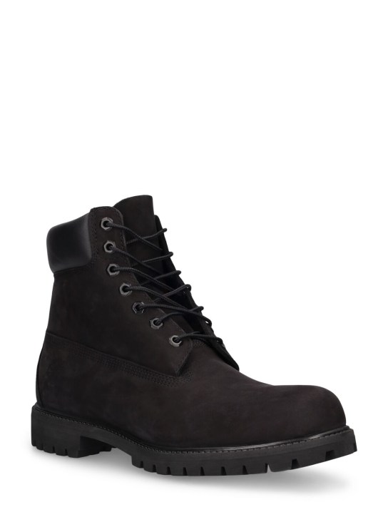 Timberland: 6 inch premium waterproof lace-up boots - Siyah - men_1 | Luisa Via Roma