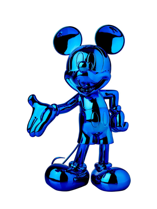Leblon Delienne: Verchromte, blaue Figur „Mickey Welcome“ - Blau - ecraft_0 | Luisa Via Roma