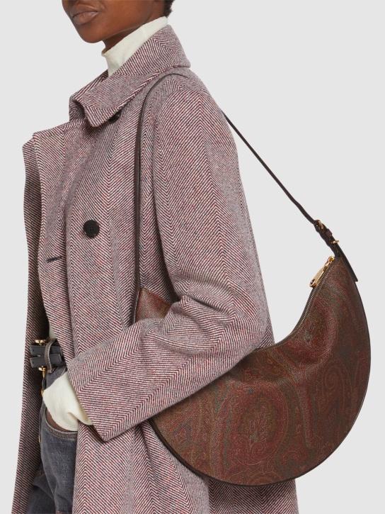 Etro: Large Essential Hobo shoulder bag - Brown - women_1 | Luisa Via Roma