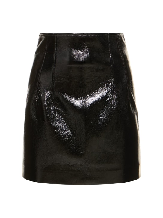 The Andamane: Shelby faux leather mini skirt - Black - women_0 | Luisa Via Roma