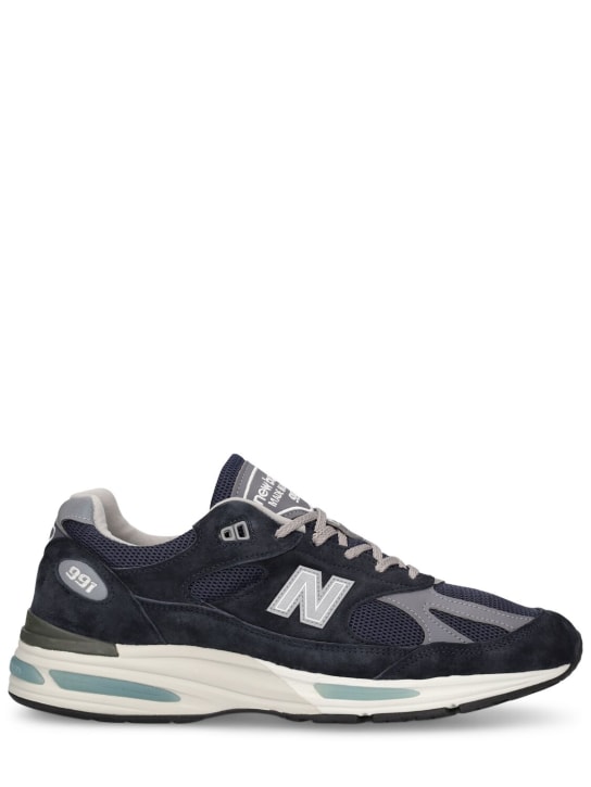 New Balance: Sneakers 991 V2 Made in UK - Bleu - men_0 | Luisa Via Roma