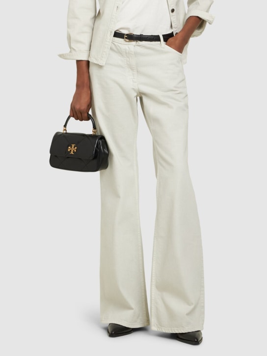 Tory Burch: Kira diamond quilted top handle bag - women_1 | Luisa Via Roma